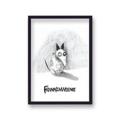 Frankenweenie Vintage Movie Poster Art Print v13