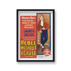Rebel Without A Cause Vintage Movie Poster Print v5
