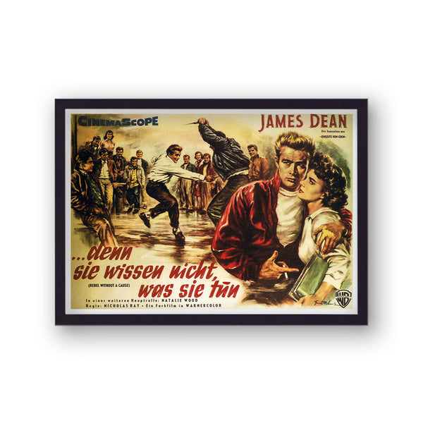 Rebel Without A Cause Vintage Movie Poster Print v8