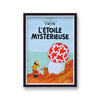 TINTIN L'Etoile Mysterieuse Vintage Book Cover Print