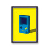 Game Boy Vibrant Yellow Graphic Print
