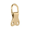 Solid Double D Ring Nickel Plated 2 Hole Brass Plated