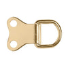 Solid Double D Ring Nickel Plated 2 Hole Brass Plated