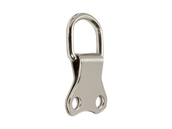 Solid Double D Ring Nickel Plated 2 Hole Nickel Plated