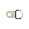 Solid D Ring Nickel Plated 1 Hole Single D Ring