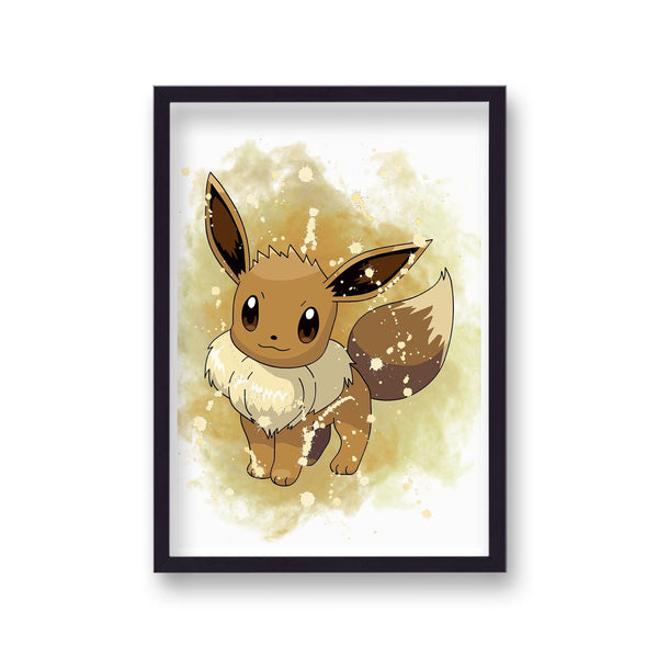 Pokemon Eevee Wall Art Cartoon Gaming Retro Poster Print