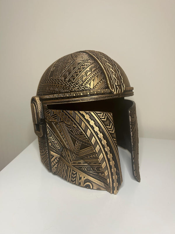 Mandalorian Helmet - Mandalorian - 3D printed - Display - Wearable - 3D Print - Hand Painted
