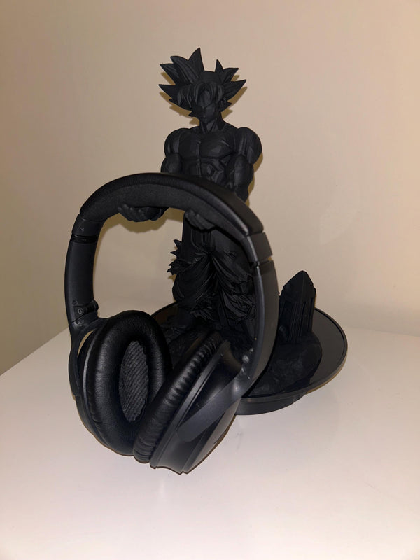 Goku - Dragon Ball Z - 3D printed - Model - 3D Print - Headphone holder stand - Accessory holder - Figurine - Hand Painted