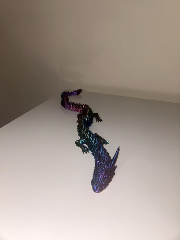Dragon - Multicoloured articulating dragon - 3D printed - Model - 3D Print - Miniature - Figurine