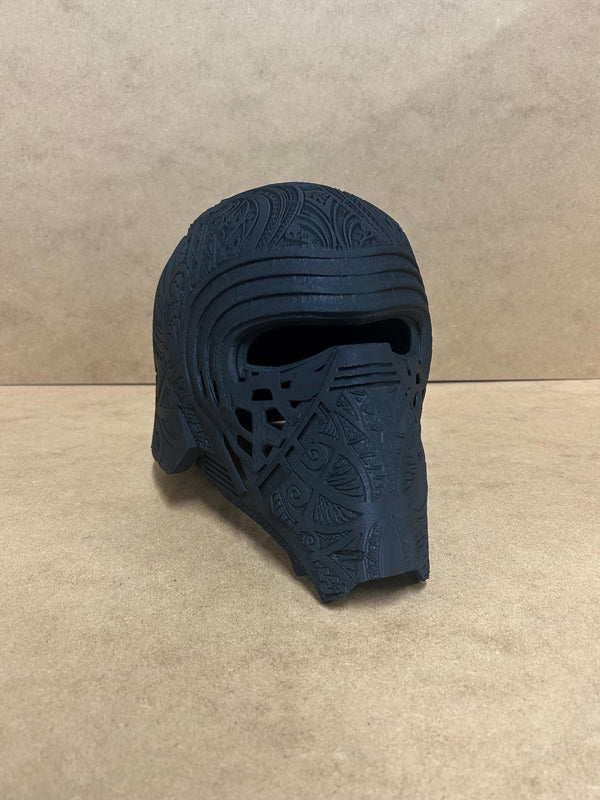 Kylo Ren Helmet - Display - Replica - 3D printed - Black - Wearable - Painted - 3D Print - Hand Painted