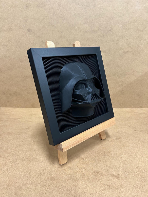 Darth Vader - Layered - Star Wars - 3D printed - Model - 3D Print - Hand Painted - Framed - Display