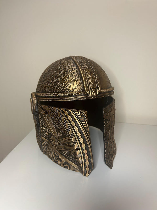 Mandalorian Helmet - Mandalorian - 3D printed - Display - Wearable - 3D Print - Hand Painted