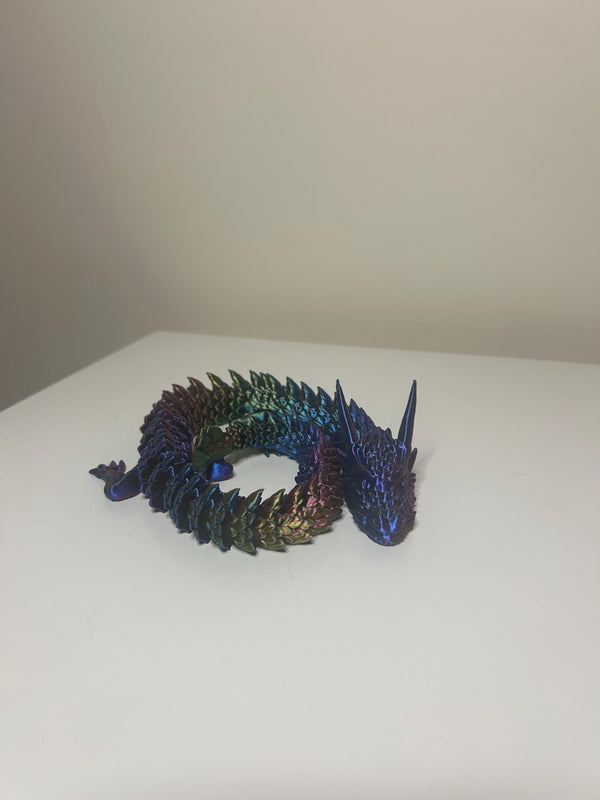 Dragon - Multicoloured articulating dragon - 3D printed - Model - 3D Print - Miniature - Figurine