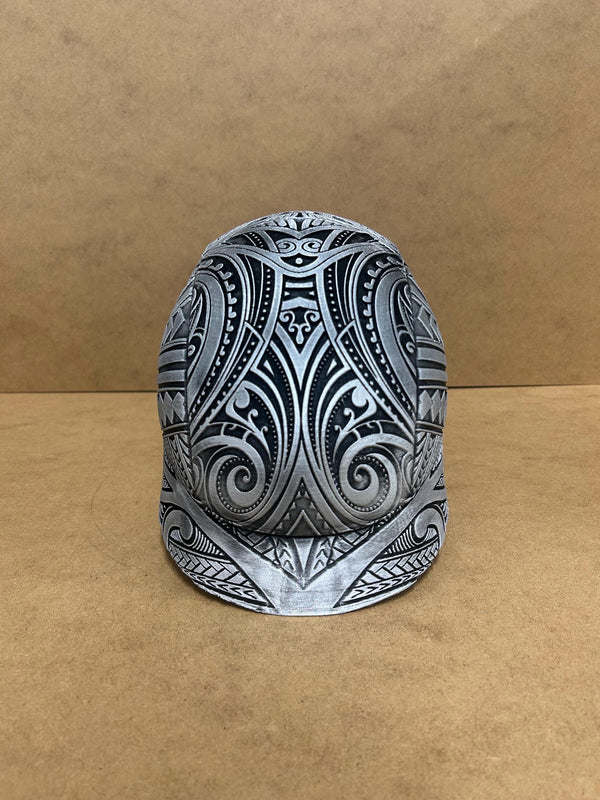 Kylo Ren Helmet - Display - Replica - 3D printed - Silver - Wearable - Painted - 3D Print - Hand Painted