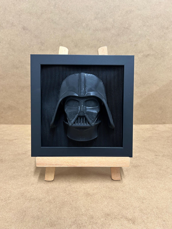 Darth Vader - Layered - Star Wars - 3D printed - Model - 3D Print - Hand Painted - Framed - Display