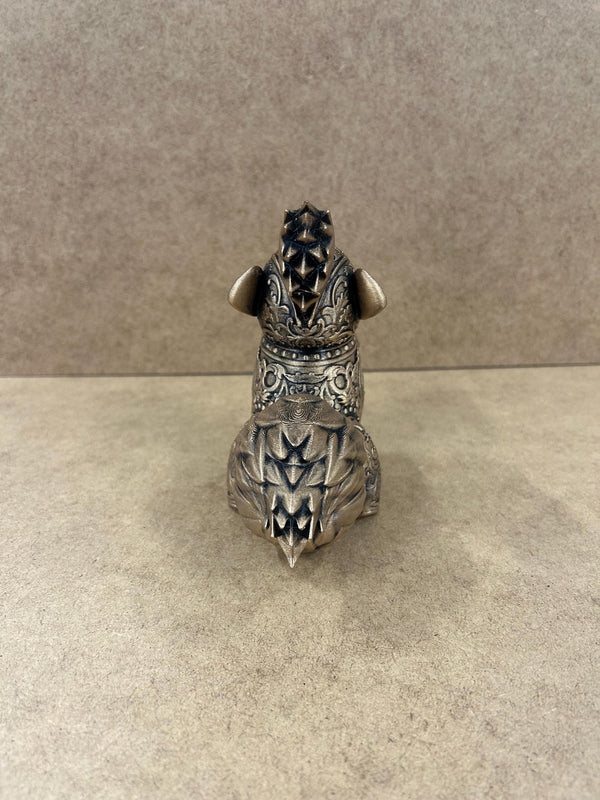 Growlithe - Pokemon - Ornamental - 3D Printed - Gold - Model - 3D Print - Miniature - Figurine - Hand Painted - Display