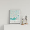 City Location Ordnance Map Typography Blue Plymouth