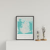 City Location Ordnance Map Typography Blue Portsmouth
