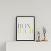 French Typography Bonjour Y&G