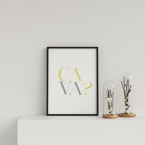 French Typography Ca Va? Y&G