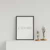 French Typography J'Adore Y&G