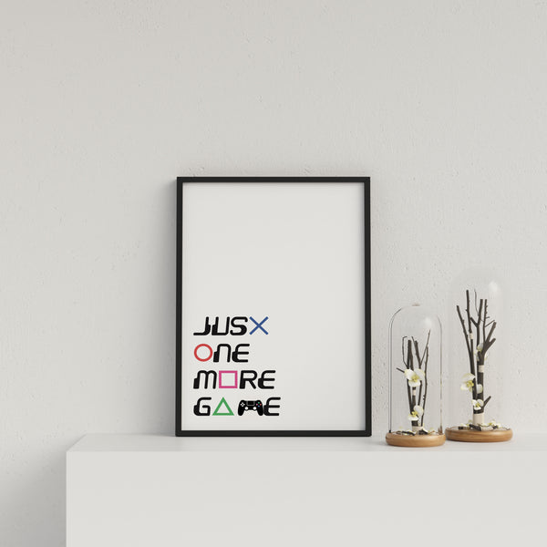 Typography Just One More Game V3
