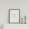 Typography Mi Casa V5 Y&G On W
