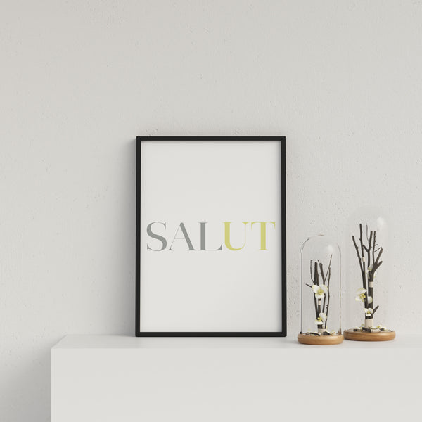 French Typography Salut Y&G