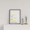 Typography Wash Ya Hands V1 Y&G