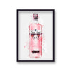 Gin Graphic Splash Print Gordon'S Pink Inspired