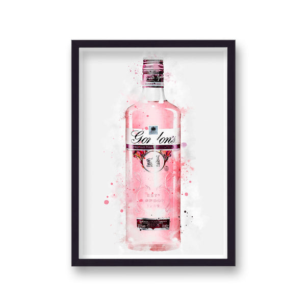 Gin Graphic Splash Print Gordon'S Pink Inspired