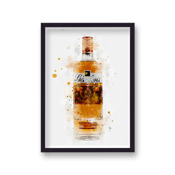 Gin Graphic Splash Print Gordon'S Orange Inspired