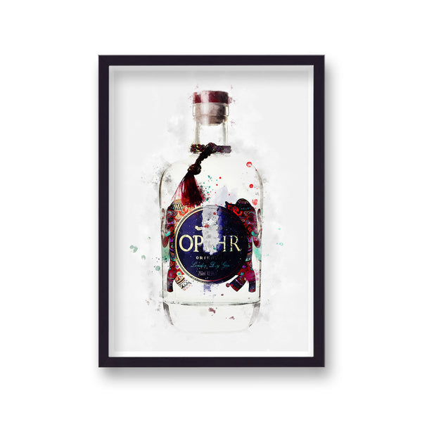 Gin Graphic Splash Print Ophir Inspired
