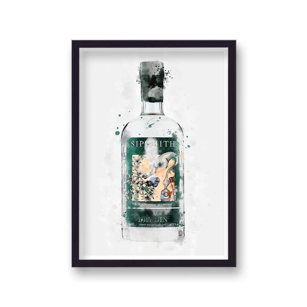Gin Graphic Splash Print Sipsmith Inspired