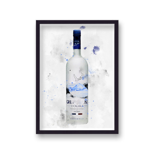 Spirit Graphic Splash Print Grey Goose Vodka Inspired