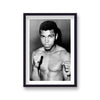 A Young Cassius Clay Portrait In Fight Pose Vintage Icon Print