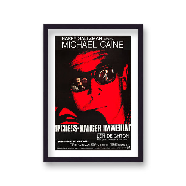 Michael Caine As Harry Palmer Ipcress File Vintage Movie Poster French