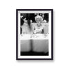 Marilyn Sat Alone At Glamourous Function Smiling Photographed From A Distance Vintage Icon Print