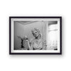 Marilyn Monroe Portrait In Relaxed Thoughful Mood With Drink In Hand Vintage Icon Print