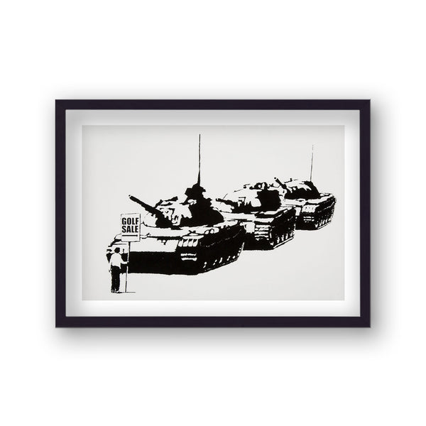 Banksy Print Tianamen Golf Sale No Border