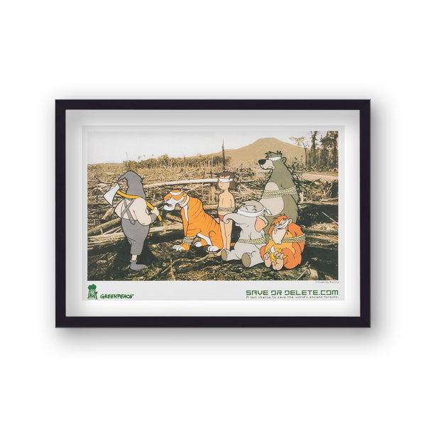 Banksy Print Greenpeace Jungle Book Save Or Delete