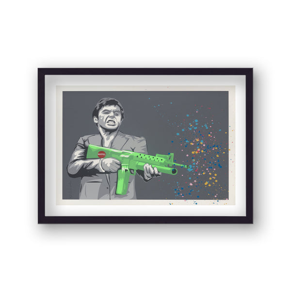 Pop Art Print Scarface Paintball