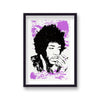 Pop Art Print Jimi Hendrix Purple Paint Splash