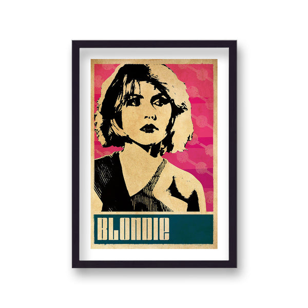 Blondie Debbie Harry Pop Art Promotional Poster