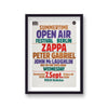 Frank Zappa Peter Gabriel Summertime Open Air Festival Berlin Concert Poster