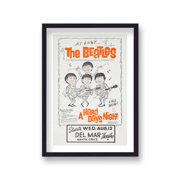 The Beatles A Hard Days Night Us Movie Theatre Promotional Poster
