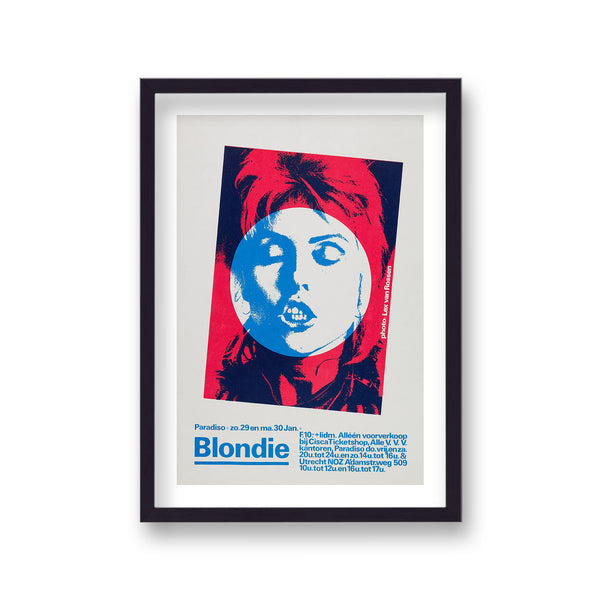 Blondie Debbie Harry Vintage European Concert Poster