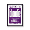 Blondie Debbie Harry Vintage European Concert Poster Purple