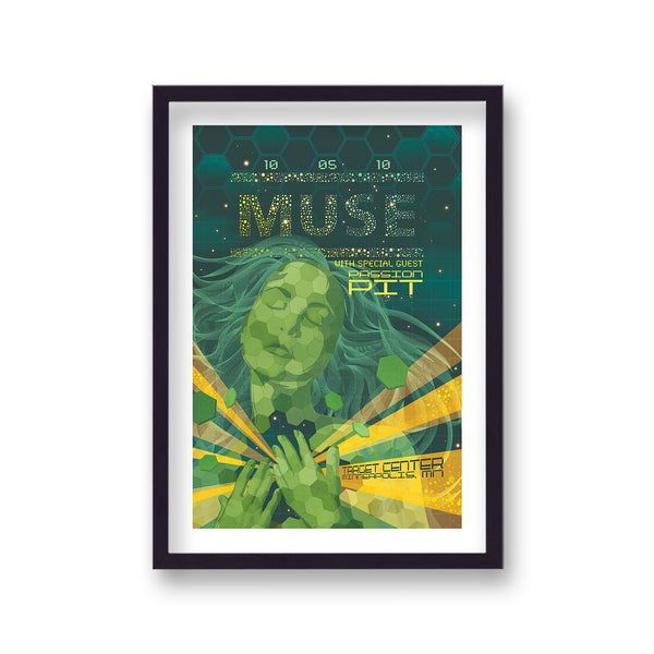 Muse Live Minneapolis Vintage Concert Poster