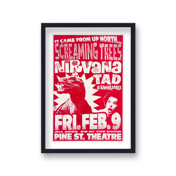 Nirvana Vintage T-Rex Concert Poster
